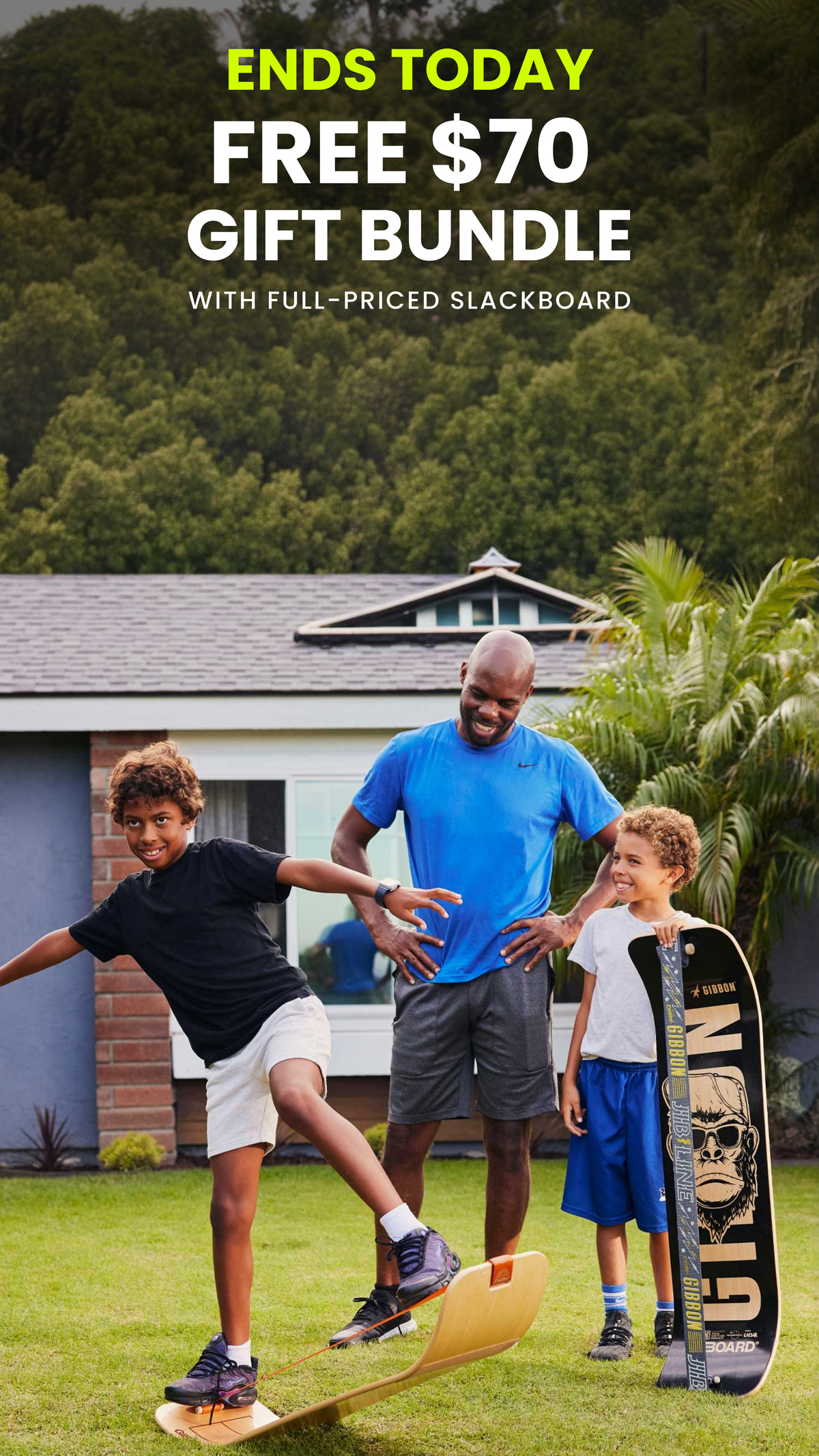 Person balancing on a GIBBON balance trainer