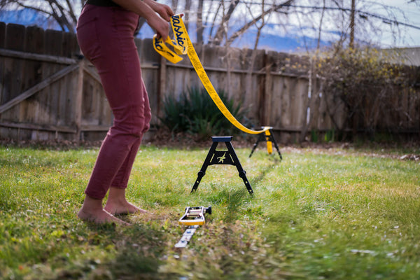 Run Slackline between Anchors