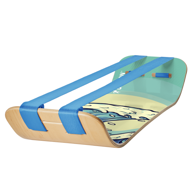 GIBBON SlackBoard Plus - Waves, left-angle view